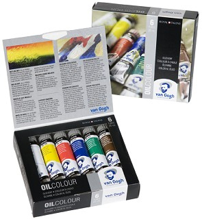 Culori ulei Van Gogh oil - starter pack 6 x 20 ml (Royal)