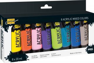 KREUL Set de vopsele acrilice SOLO GOYA 8 x 20 ml - MIXED COLORS ()