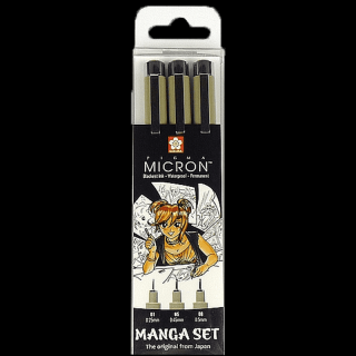 Manga Pigma® Micron stilouri - set 3 buc