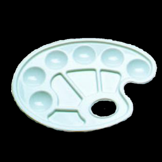 Palet de plastic LENIAR oval - 16,5 x 23,5 cm (Palet de)