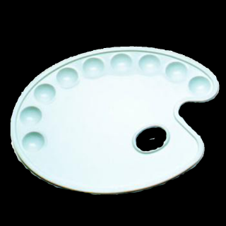 Palet de plastic LENIAR oval - 29 x 22 cm (Palet de plastic)