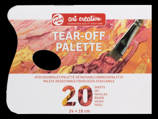 Paletă cu foi ArtCreation – ovală 18 x 24 cm (Paletă cu foi)