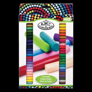 Pasteluri uleioase rotunde Royal &amp; Langnickel – setul de 48 buc