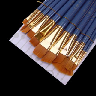 Pensule cu fire sintetice mix - 12 buc set - RSET-9307 (Royal)