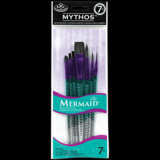 Pensule pentru ulei / acrilic / acuarela MYTHOS - set de 7 buc ()