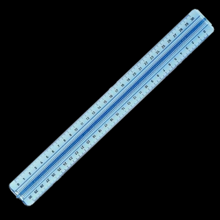 Riglă de plastic cu mâner LENIAR UNI - 30 cm (Riglă de plastic)