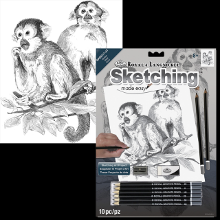 Royal &amp; Langnickel set de schițe cu motiv - Monkeys (Royal &amp;)