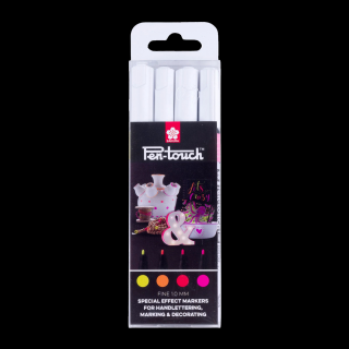 Sakura Pen-Touch set fluorescent - 4 buc (Sakura Pen-Touch set)