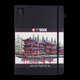 Sakura Sketch pad cu hârtii albe cremoase 21x29,7cm, 140g, 80 coli ()