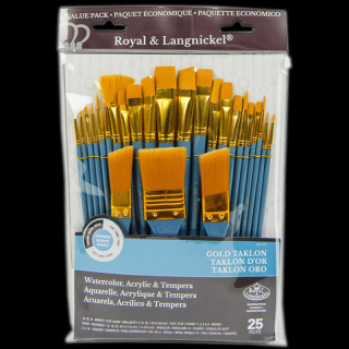 Set artistic avantajos de pensule Royal Langnickel  - Aur - set de 25 buc ()