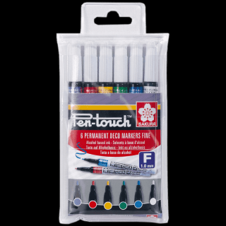 Set color Sakura Pen-touch fine – 6 buc