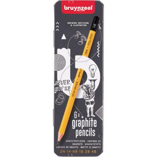 Set creioane grafit Bruynzeel - set de 6 buc
