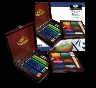 Set de creioane colorate Royal &amp; Langnickel - 49 bucăți