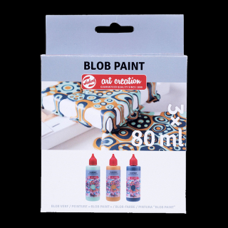 Set de culori Art Creation Blob Paint Mint - 3 x 80 ml (Set de)