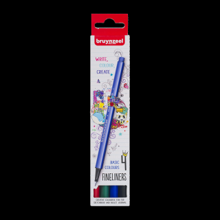 Set de markere Bruynzeel Fineliners 4buc (Set de markere)