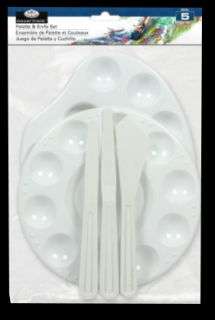 Set de palete și spatule Royal &amp; Langnickel - set de 5 buc