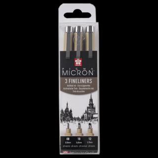 Set tehnic de stilouri SAKURA Pigma Micron Broad - 3 bucăți - 8, 10, 12 ()