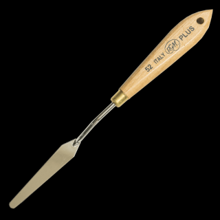 Spatulă de pictură RGM cu LEMN OLIV - PLUS - 52