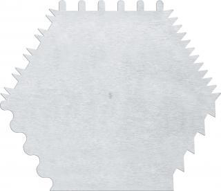 Spatulă pentru pictură metalic RGM Comb 06 A (Răzuitor de)