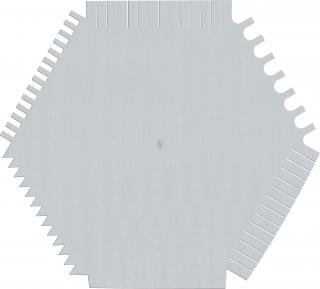 Spatulă pentru pictură metalic RGM Comb 06 B (Răzuitor de)