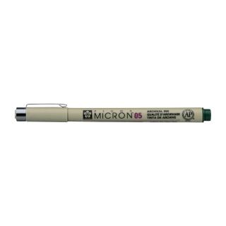 Stilou tehnic SAKURA Pigma Micron® HUNTER GREEN – diferite mărimi ()