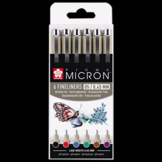 Stilouri creative Pigma® Micron Sakura 05 / 0.45mm - set de 6buc ()