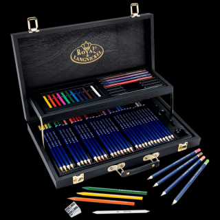 Valiză neagră exclusivistă - Set de desen - Royal &amp; Langnickel - Set de 59 buc ()