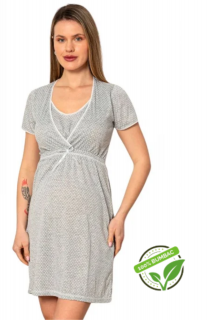 Camasa de alaptare, Carola, Grey, Maneca Scurta