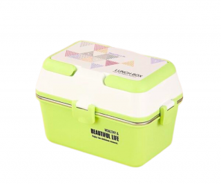 Caserola termica, 3 compartimente, Green