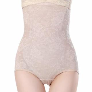 Chilot modelator postnatal, dantela cu efect tanga Blue Rose, Beige