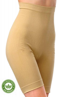 Colant modelator din bumbac organic, talie de viespe, Beige