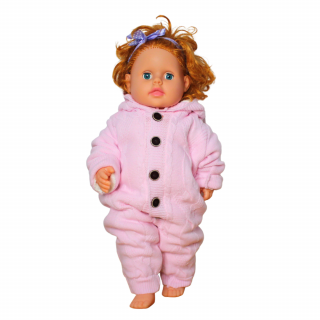 Combinezon tricotat, fetita, Pink