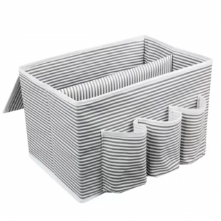 Organizator pentru noptiera bebelusilor, Soft Grey