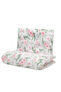 Set lenjerie pat, 2 piese, Bumbac, 100x135 cm, Roses