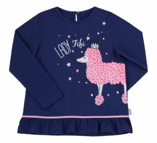 Bluza cu maneca lunga, fete, Albastru Lady Fifi