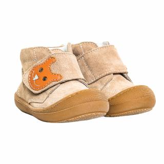 Ghete din piele intoarsa, unisex, Bej, Teddy