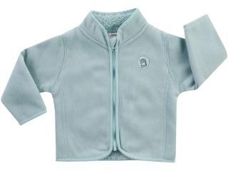 Hanorac fleece cu blanita, fermoar, baieti, Verde menta