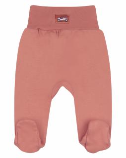 Pantalon cu talpa, bumbac organic 100%, baieti, Caramiziu, Cars