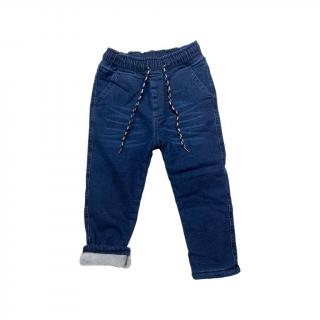 Pantalon din denim, gros, vatuit, baieti, Albastru