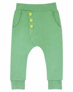 Pantalon lung cu buzunare, bumbac organic 100%, Verde, Tukan