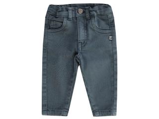 Pantalon lung cu buzunare, denim, baieti, Gri petrol