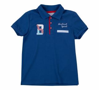 Tricou polo cu maneca scurta, bumbac 100%, baieti, Albastru