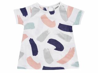 Tricou vara, Alb cu pete colorate, Dresses