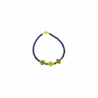 Bratara din Lapis Lazuli si Jad cu Argint
