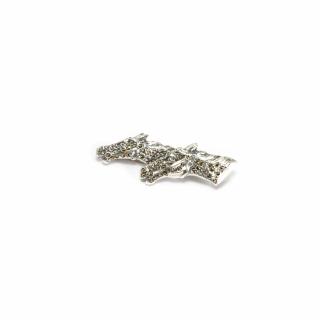 Brosa Cai din Argint cu Marcasite