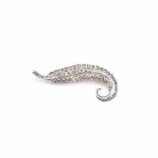 Brosa Pana din Argint cu Marcasite