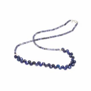 Colier din Iolit si Lapis Lazuli cu Argint