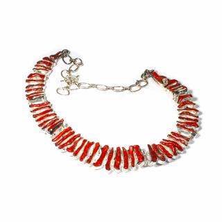 Colier   Scarlet Reef   din Argint cu Coral