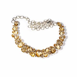 Colier   Sunlit Elegance   din Argint cu Citrin