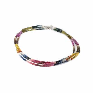 Colier   Tapestry of Colored Stars   din Corindon cu Argint